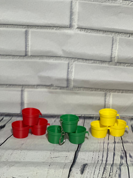 Llavero de tazita de mantequilla/Old school butter cup keychain