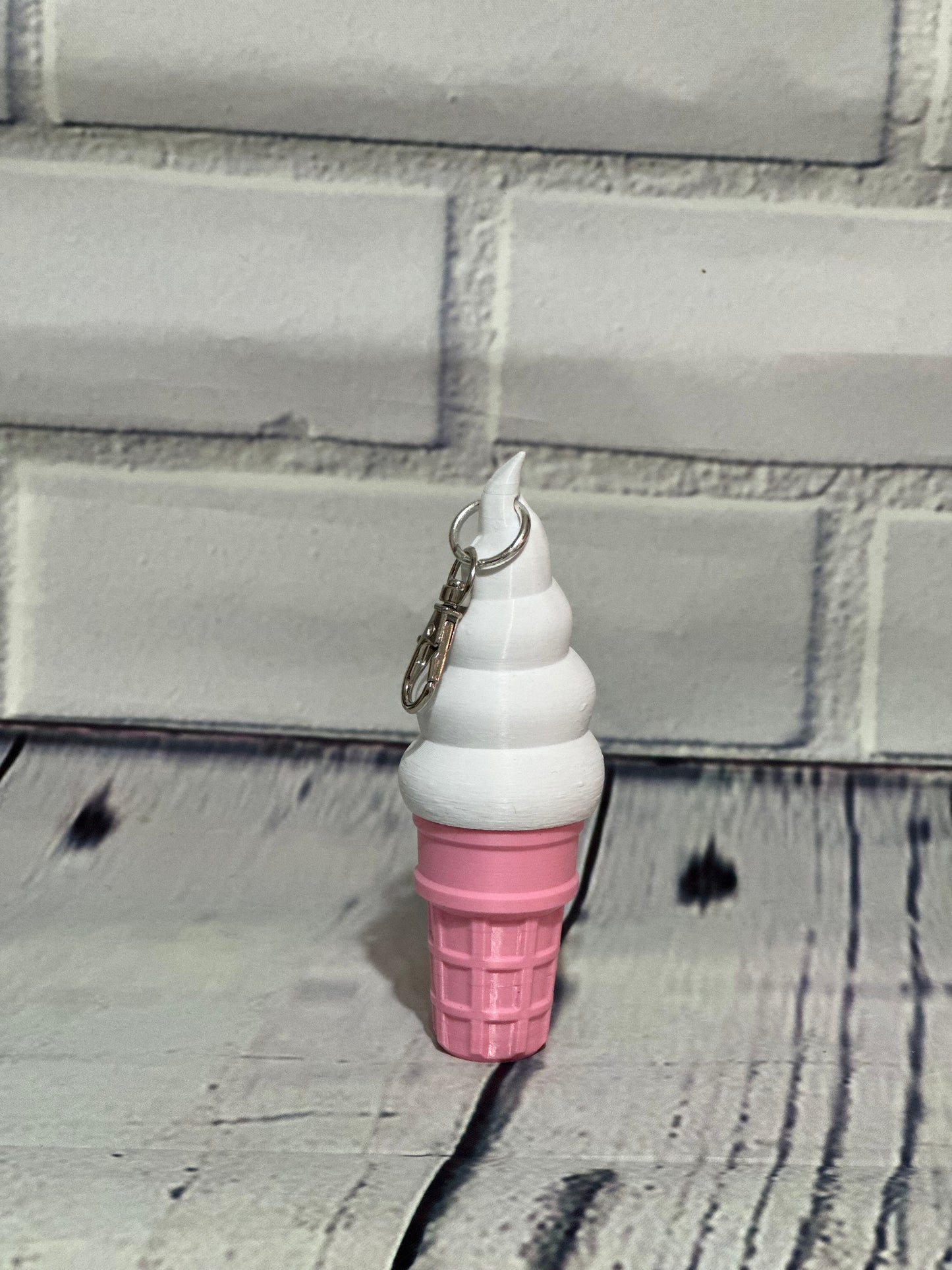 Ice Cream Cone Keychain